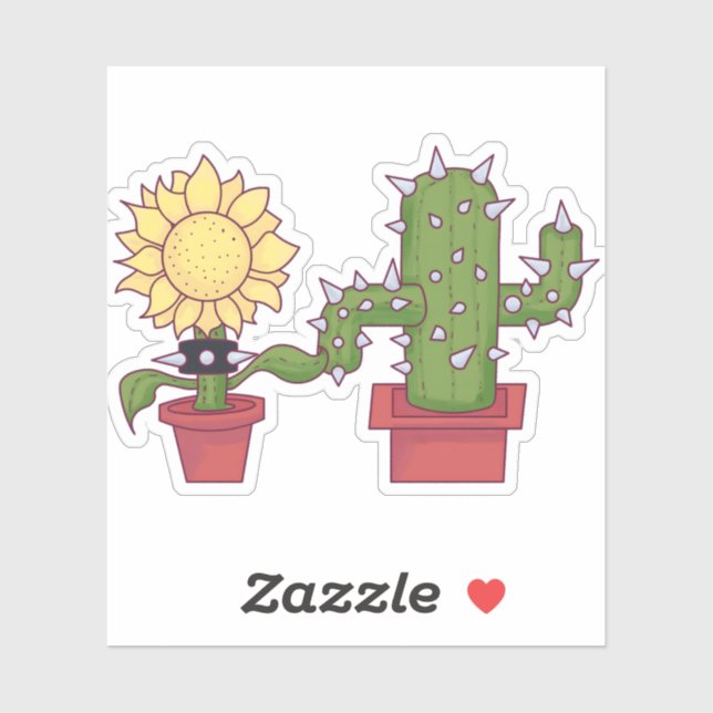 Pegatina Amantes de las plantas (Hoja)