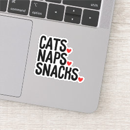 Pegatina Amantes de Napas de Gatos - Amantes de Gatos
