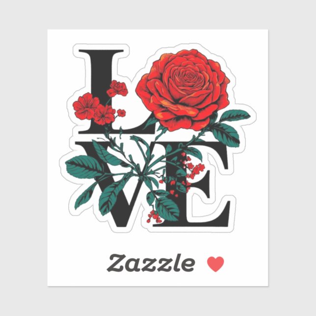 Pegatina Amar (Hoja)