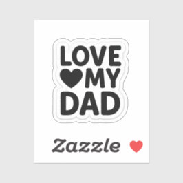 Pegatina Amar a mi papá