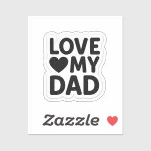 Pegatina Amar a mi papá