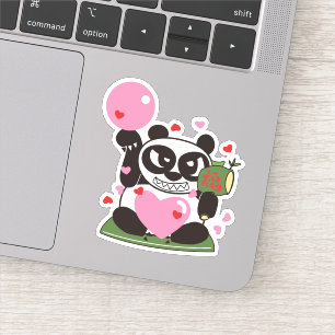Pegatina Amar a Panda Dios
