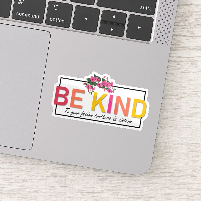 Pegatina Amar a tus hermanos y hermanas (Detalle)