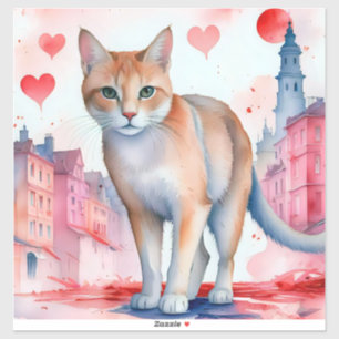 Pegatina Amar a un gato
