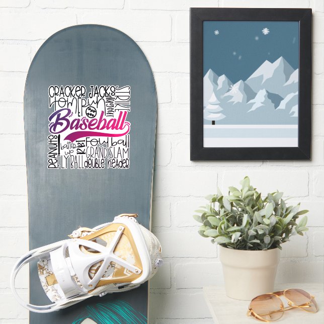 Pegatina - Amar el Béisbol - Béisbol - (snowboard)