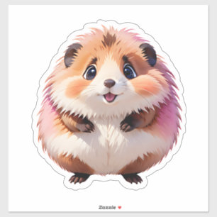 Pegatina Amargo Fluffy Cute