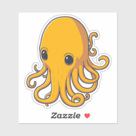 Pegatina Amarillo calamar