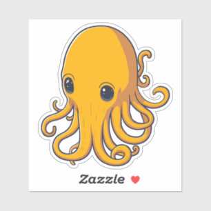 Pegatina Amarillo calamar