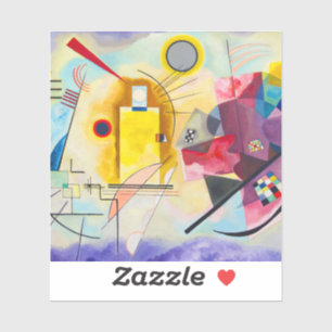 Pegatina Amarillo-Rojo-Azul de Kandinsky