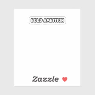 Pegatina Ambición audaz Impulso empresarial visionario