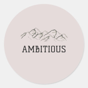 Pegatina ambicioso