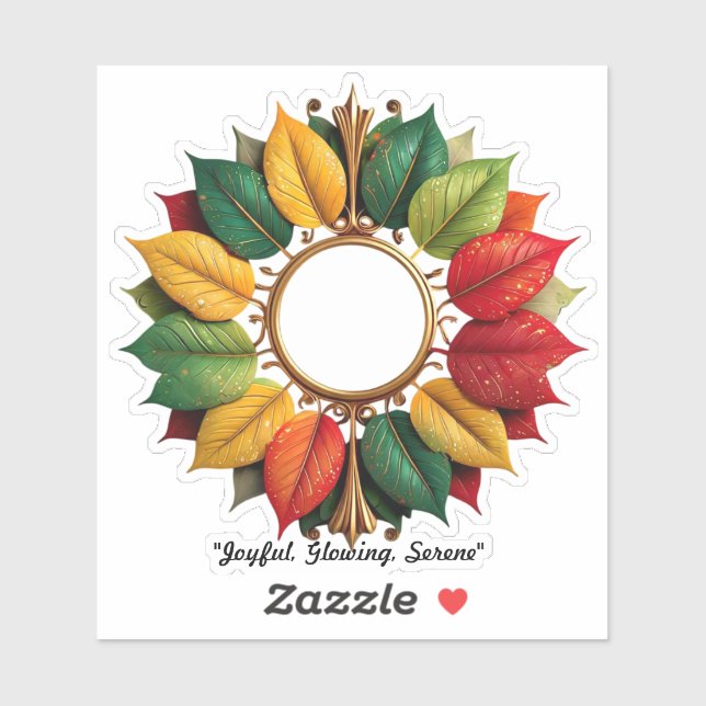 Pegatina "Ambiente de Navidades dorados" (Hoja)