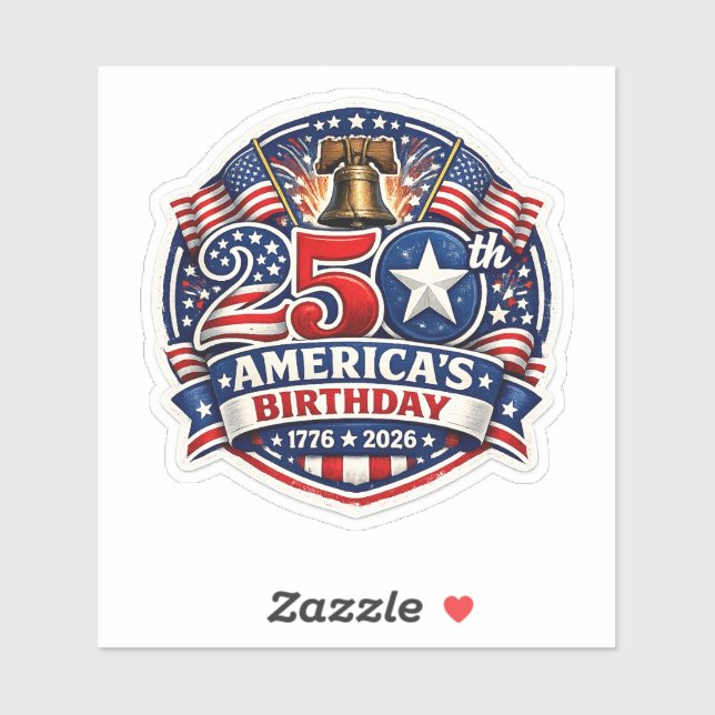 Pegatina America 250 (Hoja)