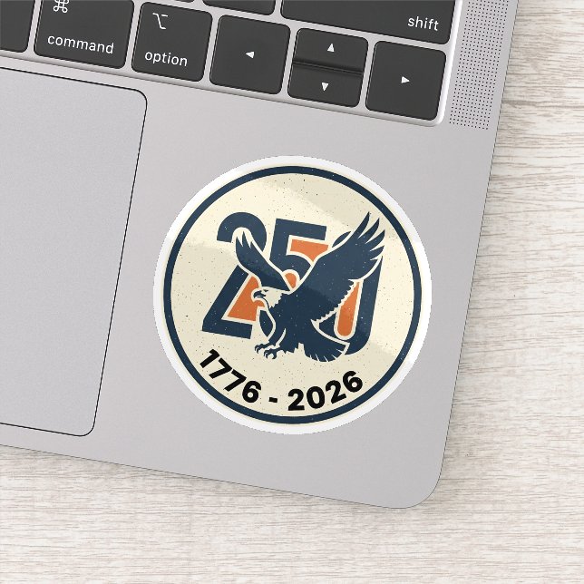 Pegatina America 250 Years 1776 2026 Eagle (Detalle)