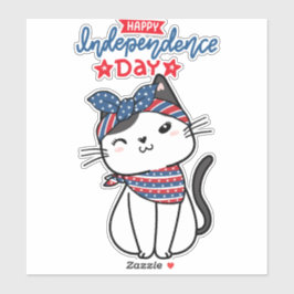 Pegatina América Libre Feliz 4 de Julio