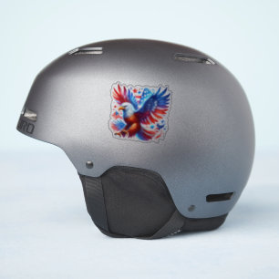 Pegatina American Eagle Patriotic Design Red White Blue