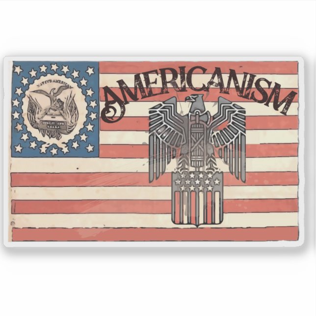 PEGATINA AMERICANISMO (Anverso)