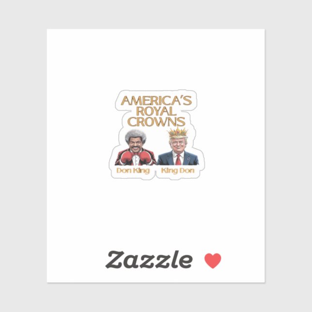 Pegatina America's Crowns And Don Graphic (Hoja)