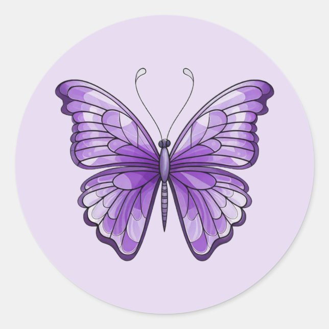 Pegatina Amethyst Wings (Anverso)