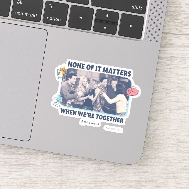 Pegatina AMIGOS™ | Abrazo grupal (Detalle)