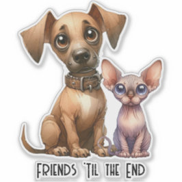 Pegatina Amigos - Animales