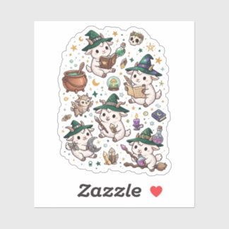 Pegatina Amigos Cabritos Mágicos Arte Kawaii Fantasía Encan
