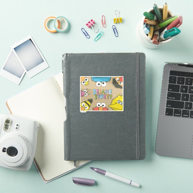 Pegatina Amigos clásicos de la calle Sesame (Funda para iPad)