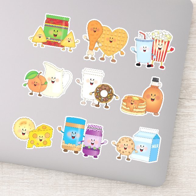 Pegatina Amigos de JollyKins Foodie (Conjunto de 9) (Detalle)