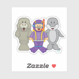 Pegatina Amigos de JollyKins Scuba