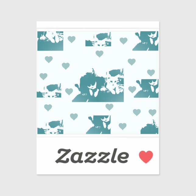 Pegatina Amigos Felinos. (Hoja)