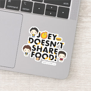 Pegatina AMIGOS™   Joey no comparte la teoría de la comida