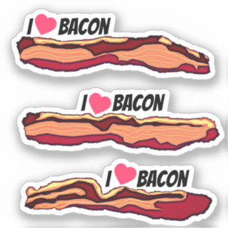 Pegatina Amo a Bacon