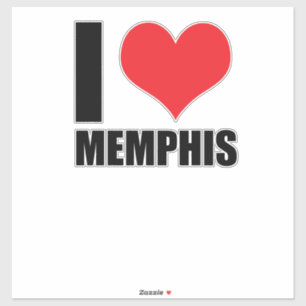 Pegatina Amo a Memphis