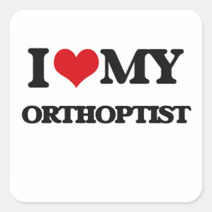 Pegatina Amo a mi Orthoptist
