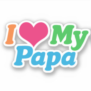 Pegatina Amo a mi papá