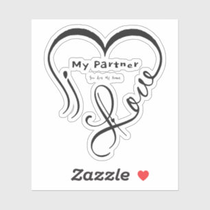 Pegatina Amo a mi pareja - Eres mi hogar Almohada decorativ