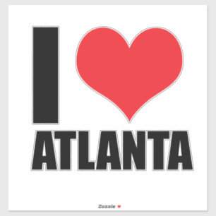 Pegatina Amo Atlanta usa