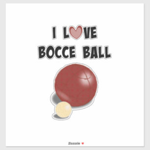 Pegatina Amo Bocce Ball