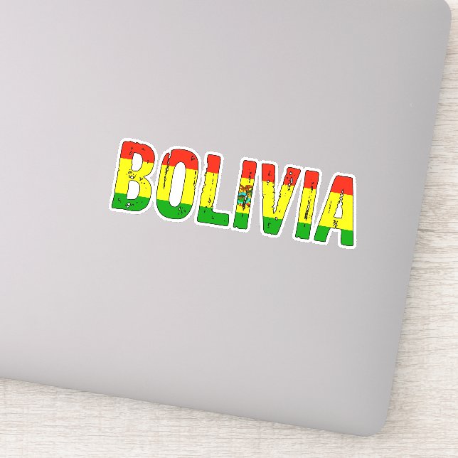 Pegatina Amo Bolivia (Detalle)
