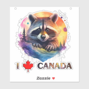 Pegatina Amo Canadá