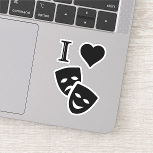 Pegatina Amo El Teatro