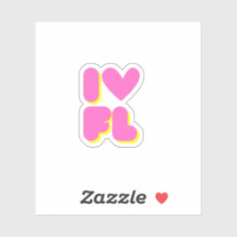 Pegatina Amo Florida