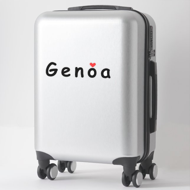 Pegatina Amo Génova (Maleta)