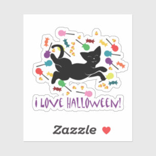 Pegatina ¡Amo Halloween!