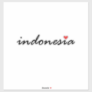 Pegatina Amo Indonesia