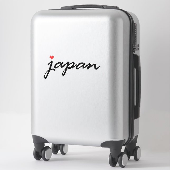 Pegatina Amo Japón (Maleta)