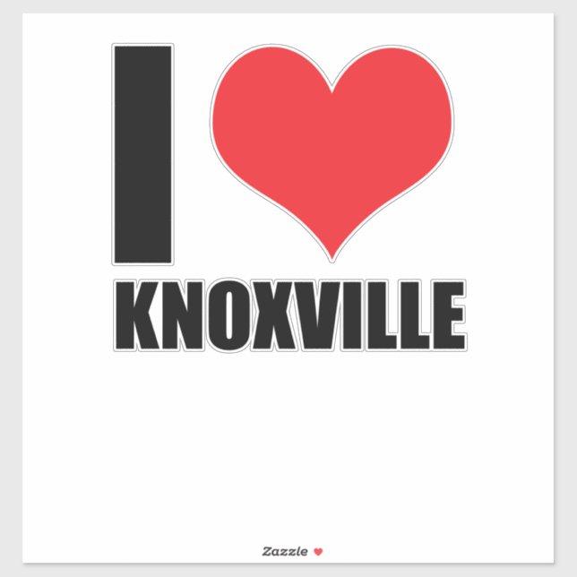 Pegatina Amo Knoxville (Hoja)