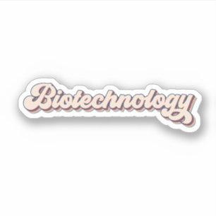Pegatina Amo la biotecnología, biotecnología divertida