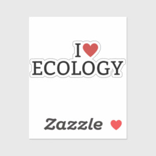 Pegatina Amo la Ecología, amo la ecología, la ecología, la