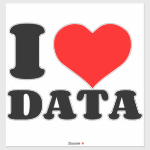 PEGATINA AMO LOS DATOS